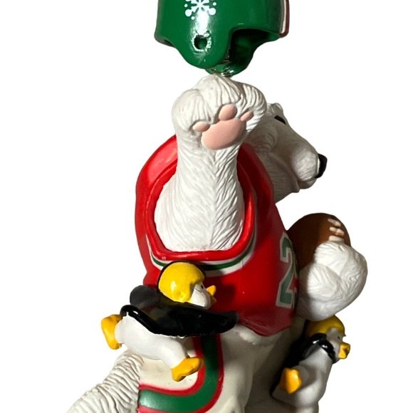 Carlton Cards Gridiron Greetings Football Folly Christmas Ornament - Picture 8 of 9